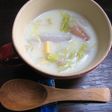 さといもで☆とろとろ豆乳中華スープ