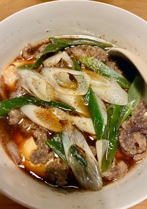 レンジで簡単！牛肉豆腐-レシピのメイン写真