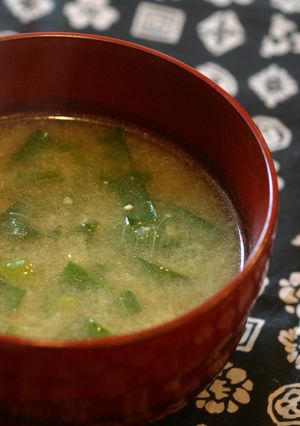 風邪などの病時食に！ネギと生姜の味噌汁-レシピのメイン写真