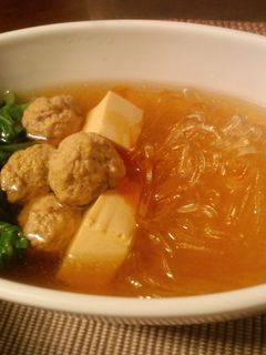 春雨と肉団子の酸辣湯煮込み-レシピのメイン写真