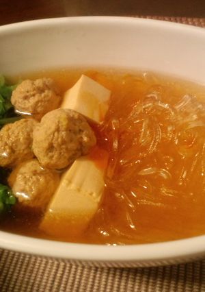 春雨と肉団子の酸辣湯煮込み-レシピのメイン写真