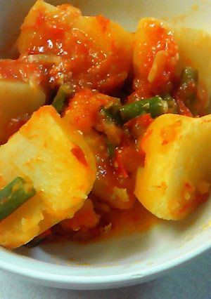 じゃが芋のトマト煮　生トマトバージョン-レシピのメイン写真
