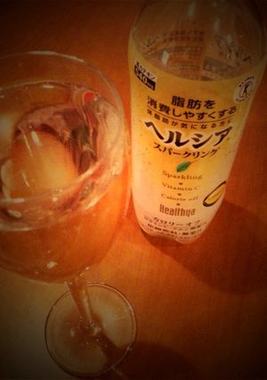 ヘルシアスパークリング割り-レシピのメイン写真