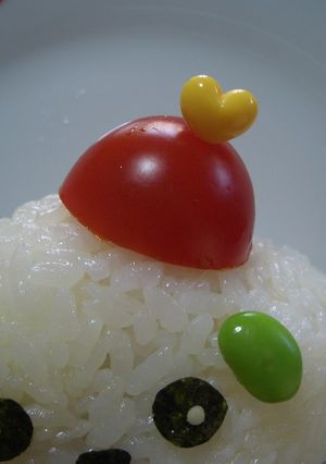 ❤トマトぼうし❤キャラ弁(≖益≖)-レシピのメイン写真