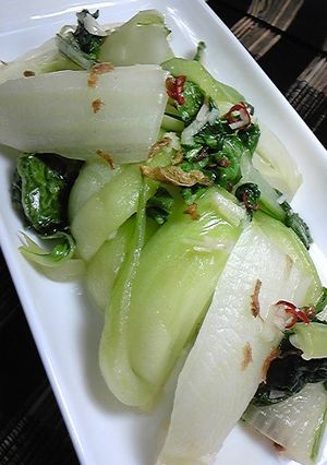 チンゲン菜と白ナのニンニク炒め-レシピのメイン写真