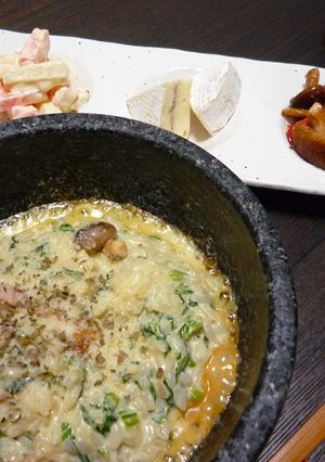 ほうれん草の石焼クリームリゾット♪-レシピのメイン写真