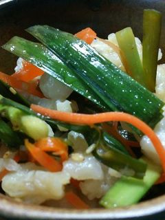 鶏皮の酢の物-レシピのメイン写真