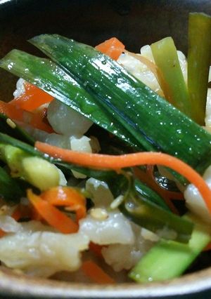 鶏皮の酢の物-レシピのメイン写真
