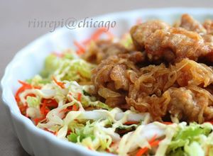 鶏からオニオンマリネの白菜サラダ　-レシピのメイン写真