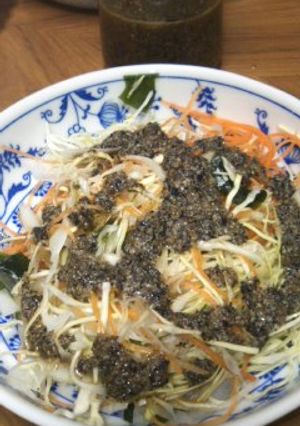 大葉にんにく醤油で即席☆黒ごまド・レモン-レシピのメイン写真