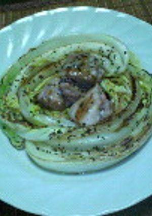 焼いてかけるだけ!白菜ステーキ♪-レシピのメイン写真