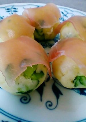 おもてなし前菜・一枚まとったポテトサラダ-レシピのメイン写真