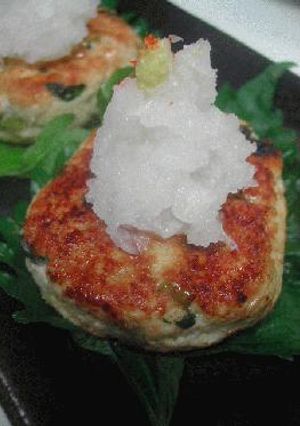 鶏つくねのおろし乗っけ-レシピのメイン写真