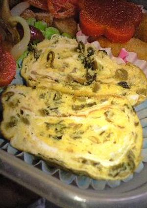 ★お弁当の卵焼き★高菜漬けver.★-レシピのメイン写真