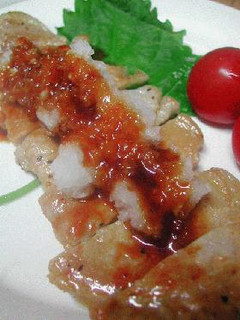 豚ロースステーキ(?)のおろしのせ-レシピのメイン写真