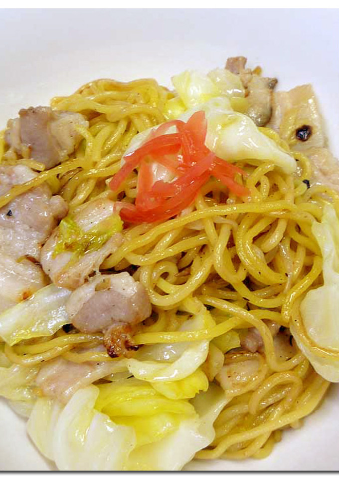 ♪ 塩豚 ♪ とキャベツの焼きそば-レシピのメイン写真