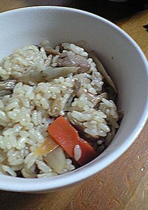 鶏肉ときのこの混ぜごはん-レシピのメイン写真
