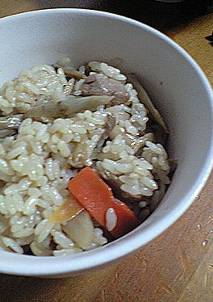 鶏肉ときのこの混ぜごはん-レシピのメイン写真