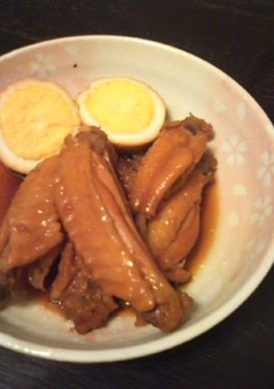 和風☆鶏手羽と卵の煮つけ-レシピのメイン写真