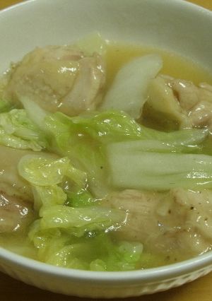 白菜と鶏肉の治部煮風鍋-レシピのメイン写真