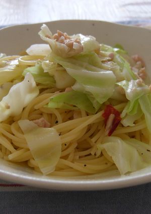 キャベツとツナのパスタ-レシピのメイン写真