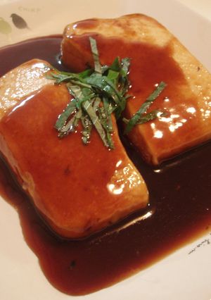 あんかけ豆腐ステーキ　角煮の煮汁で♡-レシピのメイン写真