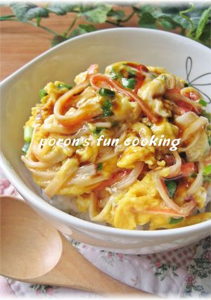 ランチに♪簡単＊カニカマ卵丼-レシピのメイン写真