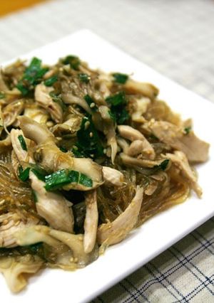 韓国風!鶏むね肉のチャプチェ-レシピのメイン写真