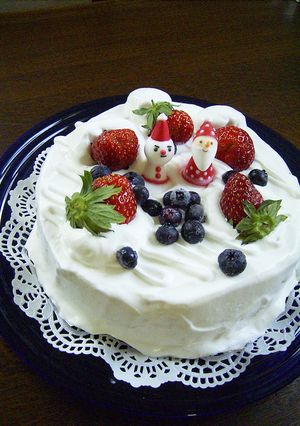 キッズのパティシエ気分＊クリスマスケーキ-レシピのメイン写真