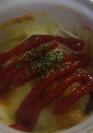 朝食に♪市販ロールキャベツでグラタン風-レシピのメイン写真