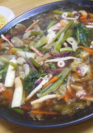 覚）陶板deたっぷり野菜あんかけ焼きそば-レシピのメイン写真