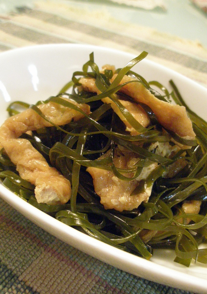 切り昆布とあげの煮物-レシピのメイン写真