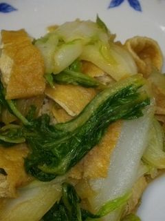 ほっとするね、白菜と油揚げの煮びたし-レシピのメイン写真