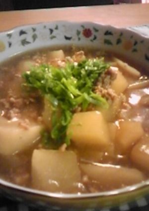 あつあつご飯に♪かぶと挽き肉のあんかけ-レシピのメイン写真
