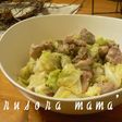 鶏もも肉とキャベツのあっさり塩レモン炒め
