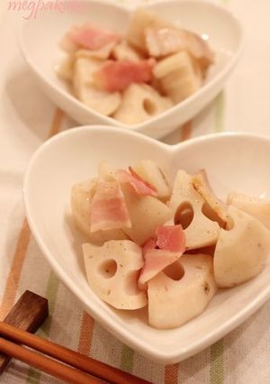 簡単！れんこんとベーコンのしゃきしゃき♪-レシピのメイン写真