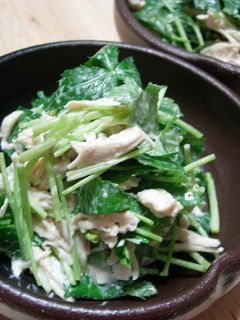 三つ葉と鶏ささみの和えもの-レシピのメイン写真