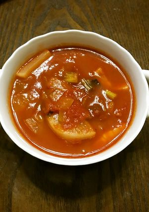 簡単♪カブのミネストローネスープ-レシピのメイン写真