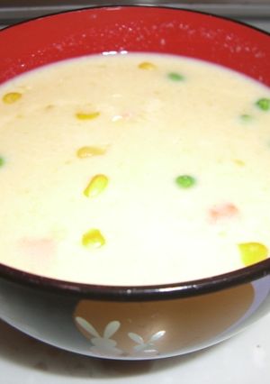 野菜を食べる♪ホットミルクコーンスープ-レシピのメイン写真