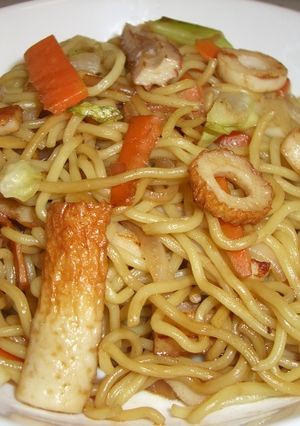 野菜たっぷり♪ちくわ入り焼きそば-レシピのメイン写真