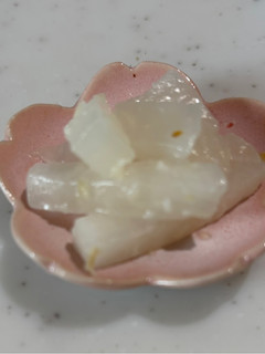 糖しぼり大根(漬物)の山わさび和え-レシピのメイン写真