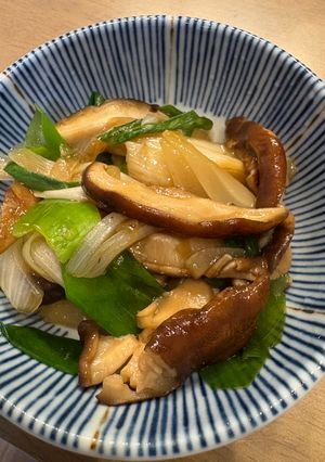 しいたけと長ねぎの煮物-レシピのメイン写真