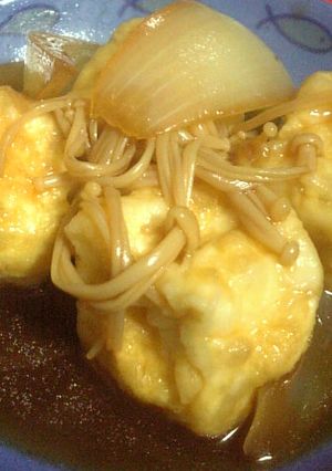 簡単！揚げだし豆腐キノコソース-レシピのメイン写真
