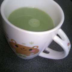 รูปของ 抹茶ミルク☆青汁で・・(>_<)
