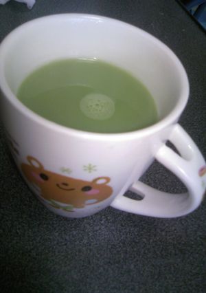 抹茶ミルク☆青汁で・・(>_<)-レシピのメイン写真