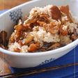 カリカリ鶏皮と舞茸の混ぜご飯