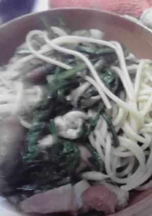 簡単!春菊ときのこのパスタ☆-レシピのメイン写真