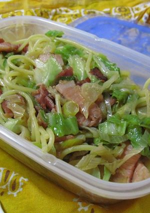 簡単！キャベツとベーコンのパスタ-レシピのメイン写真