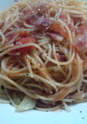 簡単トマトパスタ-レシピのメイン写真