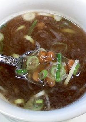 レンチン！インスタントな納豆汁-レシピのメイン写真